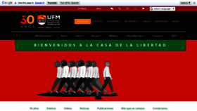 What Ufm.edu website looked like in 2022 (1 year ago)