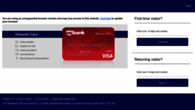What Usbankrewardscard.com website looked like in 2022 (1 year ago)