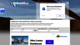 What Udaljenosti.com website looked like in 2022 (1 year ago)