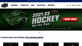 What Upperdeckstore.com website looked like in 2022 (1 year ago)