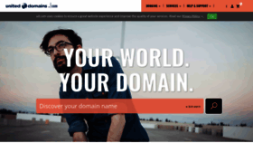 What Uniteddomains.com website looked like in 2022 (1 year ago)