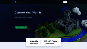 What Universalminecraftconverter.com website looked like in 2022 (1 year ago)