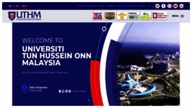 What Uthm.edu.my website looked like in 2022 (1 year ago)