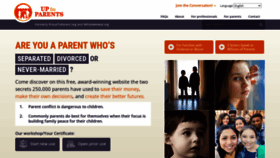 What Uptoparents.org website looked like in 2022 (1 year ago)