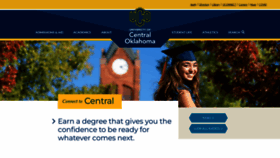 What Uco.edu website looked like in 2022 (1 year ago)