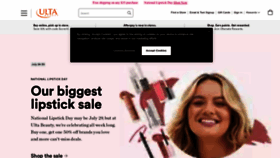What Ulta.com website looked like in 2022 (1 year ago)