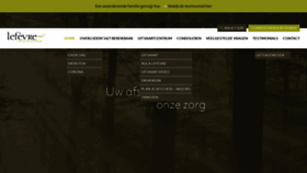 What Uitvaartcentrumlefevre.be website looked like in 2022 (1 year ago)