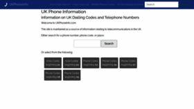 What Ukphoneinfo.com website looked like in 2022 (1 year ago)