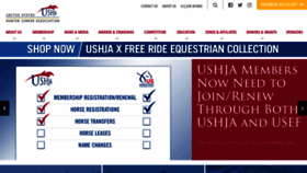 What Ushja.org website looked like in 2022 (1 year ago)