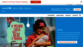 What Unicef.org.br website looked like in 2022 (1 year ago)