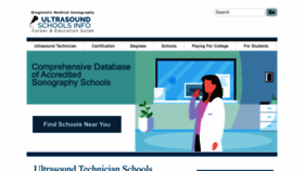 What Ultrasoundschoolsinfo.com website looked like in 2022 (1 year ago)