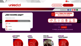 What Unired.cl website looked like in 2022 (1 year ago)