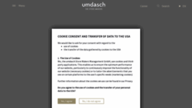 What Umdasch.com website looked like in 2022 (1 year ago)