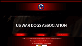 What Uswardogs.org website looked like in 2022 (1 year ago)