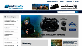 What Underwater.com.au website looked like in 2022 (1 year ago)