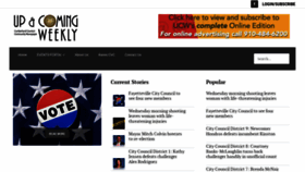 What Upandcomingweekly.com website looked like in 2022 (1 year ago)