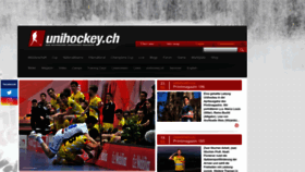 What Unihockey.ch website looked like in 2022 (1 year ago)