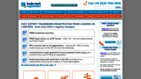 What Uktrademarkregistration.co.uk website looked like in 2022 (1 year ago)