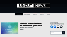 What Uncut-news.ch website looked like in 2022 (1 year ago)
