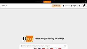 What Ubuy.is website looked like in 2022 (1 year ago)