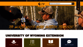 What Uwyoextension.org website looked like in 2022 (1 year ago)
