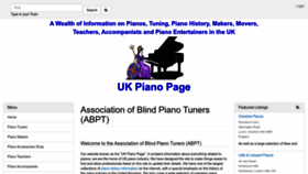 What Uk-piano.org website looked like in 2022 (1 year ago)