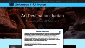 What Universes-in-universe.org website looked like in 2022 (1 year ago)