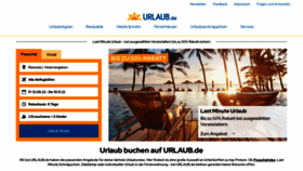 What Urlaub.de website looked like in 2022 (1 year ago)