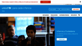 What Unicef.cl website looked like in 2022 (1 year ago)