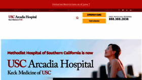 What Uscarcadiahospital.org website looked like in 2022 (1 year ago)