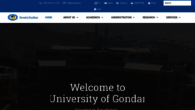 What Uog.edu.et website looked like in 2022 (1 year ago)