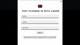 What Usa.canon.com website looked like in 2022 (1 year ago)