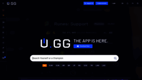 What U.gg website looked like in 2022 (1 year ago)