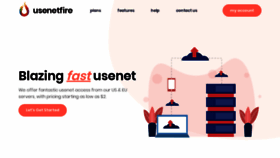 What Usenetfire.com website looked like in 2022 (1 year ago)