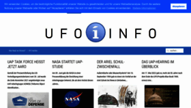 What Ufo-information.de website looked like in 2022 (1 year ago)
