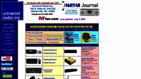 What Universal-radio.com website looked like in 2022 (1 year ago)
