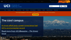What Uci.edu website looked like in 2022 (1 year ago)