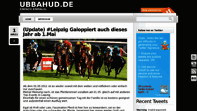 What Ubbahud.de website looked like in 2011 (12 years ago)