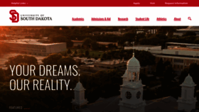 What Usd.edu website looked like in 2022 (3 years ago)