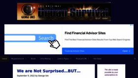 What Urbansurvival.com website looked like in 2022 (1 year ago)
