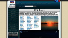 What Uslakes.info website looked like in 2022 (1 year ago)