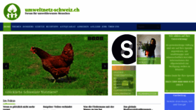 What Umweltnetz-schweiz.ch website looked like in 2022 (1 year ago)