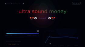 What Ultrasound.money website looked like in 2022 (1 year ago)