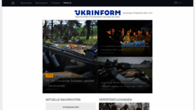What Ukrinform.de website looked like in 2022 (1 year ago)