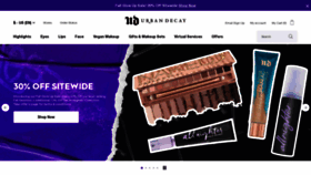 What Urbandecay.com website looked like in 2022 (1 year ago)