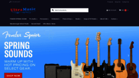 What Ultramusic.com.au website looked like in 2022 (1 year ago)
