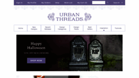 What Urbanthreads.com website looked like in 2022 (1 year ago)
