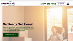What Unionhomemortgage.com website looked like in 2022 (1 year ago)