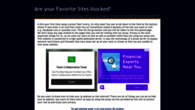 What Unblockthatsite.net website looked like in 2022 (1 year ago)