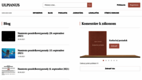 What Ulpianus.sk website looked like in 2022 (1 year ago)